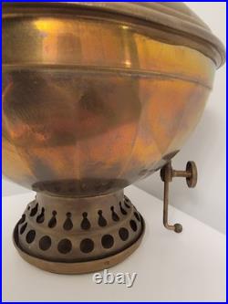 Antique B&H Oil Lamp Rare No. 5 Radiant 1895 Brass great for parts or restoring