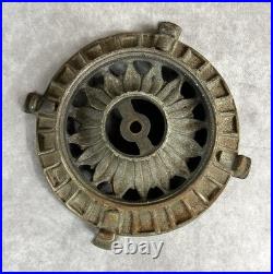 Antique Barley Twist Floor Lamp Parts Cast Iron Brass For Reassembly Restoring