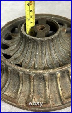 Antique Barley Twist Floor Lamp Parts Cast Iron Brass For Reassembly Restoring