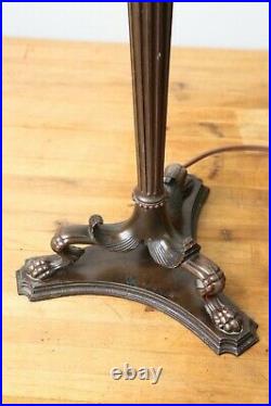 Antique Benjamin 2 Socket Cluster Claw Foot Table Lamp for Parts Repair