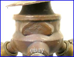 Antique Bradley Hubbard Slag Glass 3 Socket Lamp Base Only 23 Tall Parts/Repair