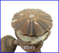 Antique Bradley Hubbard Slag Glass 3 Socket Lamp Base Only 23 Tall Parts/Repair