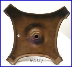 Antique Bradley Hubbard Slag Glass 3 Socket Lamp Base Only 23 Tall Parts/Repair