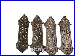 Antique Brass/Bronze Arm Chandelier Parts With Women On Designs Lot Of 5