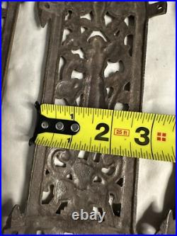 Antique Brass/Bronze Arm Chandelier Parts With Women On Designs Lot Of 5