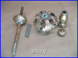 Antique Brass Bronze Chandelier Decoration Flower Leaf Lamp Light Parts old 68B
