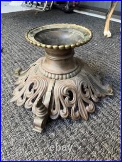 Antique Brass Bronze Louis Rococo Gas Lamp Chandelier Body Base Parts Restore