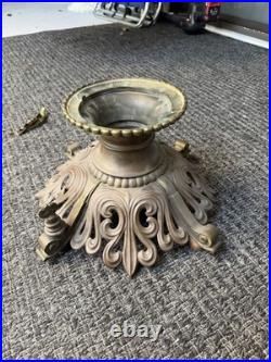 Antique Brass Bronze Louis Rococo Gas Lamp Chandelier Body Base Parts Restore