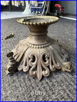 Antique Brass Bronze Louis Rococo Gas Lamp Chandelier Body Base Parts Restore