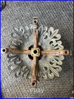 Antique Brass Bronze Louis Rococo Gas Lamp Chandelier Body Base Parts Restore