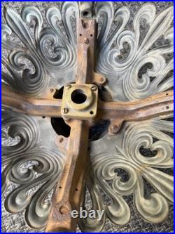 Antique Brass Bronze Louis Rococo Gas Lamp Chandelier Body Base Parts Restore