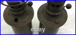 Antique Brass French Pump Lamps (2 Pieces) For Repair Or For Parts