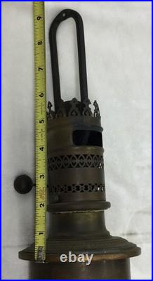 Antique Brass French Pump Lamps (2 Pieces) For Repair Or For Parts