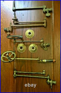Antique Brass Gas Light Sconce Parts