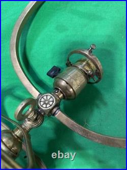 Antique Brass Hanging Ceiling 36 Pendant Light No Shade Parts Or Repairs