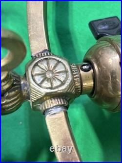 Antique Brass Hanging Ceiling 36 Pendant Light No Shade Parts Or Repairs