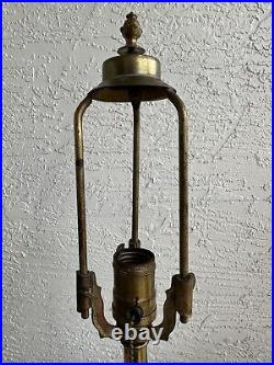 Antique Brass Pittsburgh Table Lamp Base Parts Restore 4V