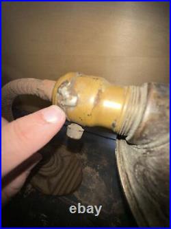 Antique Cast Metal Adjustable Gooseneck (Desk Lamp) For Parts or Restore