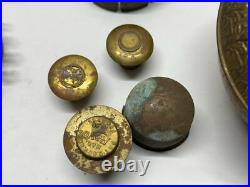 Antique Center Draft Oil Lamp Parts Font Burner Flame Spreader Cap Reflector