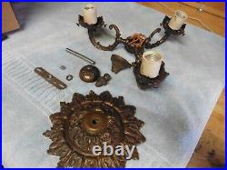 Antique Chandelier Lamp Solid Brass all parts