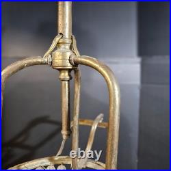 Antique Classical 4 LIGHT Crystal Basket CHANDELIER brass project parts federal