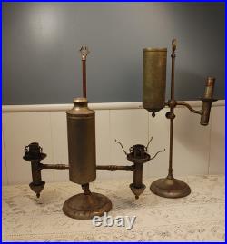 Antique Cleveland Safety Library Student Lamps Date 1871 FOR PARTS OR REPAIR