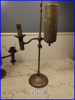 Antique Cleveland Safety Library Student Lamps Date 1871 FOR PARTS OR REPAIR