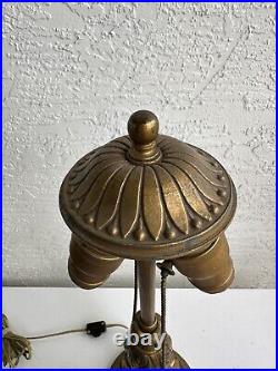 Antique D. M Co Table Lamp Base Parts Restore 5L