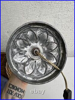 Antique D. M Co Table Lamp Base Parts Restore 5L