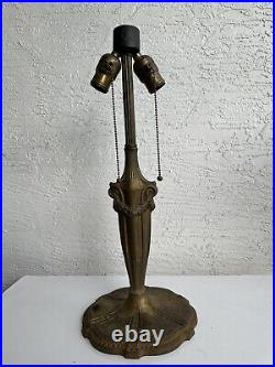 Antique Double Socket Table Lamp Base 6S Parts Restore