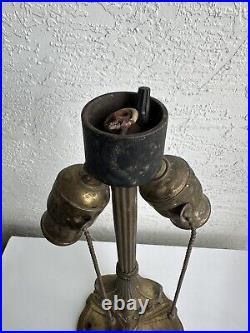 Antique Double Socket Table Lamp Base 6S Parts Restore