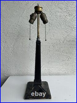 Antique ESRobert Arts And Crafts Table Lamp Base Parts Restore 8E