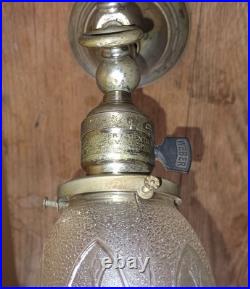 Antique Early Victorian Gas Electric Sconce Light Lamp Fixture Parts