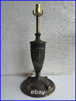Antique Edward Miller Art Nouveau Table Lamp Base Parts Restore 8H