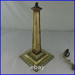 Antique Emeralite Bankers Desk Lamp 8734 B Brass for Parts / Repair Rare