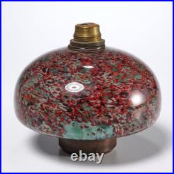 Antique French Glass Kerosene Oil Lamp Font Parts 3pc Lot Iris Apfel Collection