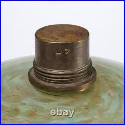 Antique French Glass Kerosene Oil Lamp Font Parts 3pc Lot Iris Apfel Collection