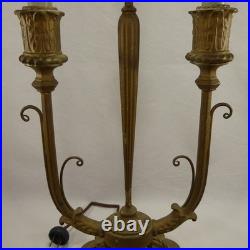 Antique French Style Bouillotte Table Lamp Candle Lights Candelabra Parts/Repair