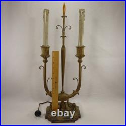 Antique French Style Bouillotte Table Lamp Candle Lights Candelabra Parts/Repair
