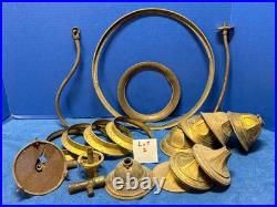 Antique Gas Lamp Hardware Victorian Architectural Repair Restoration Parts Lot 2
