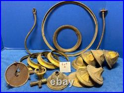 Antique Gas Lamp Hardware Victorian Architectural Repair Restoration Parts Lot 2