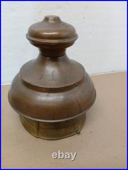 Antique Gas Street Light Top Shell Architectural Salvage Copper Brass Parts