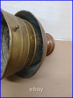 Antique Gas Street Light Top Shell Copper Brass Architectural Salvage Parts