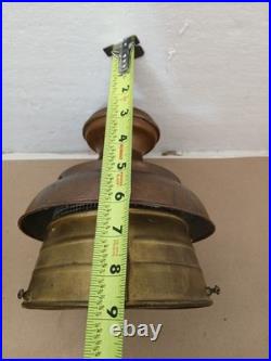 Antique Gas Street Light Top Shell Copper Brass Architectural Salvage Parts
