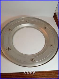 Antique Glass And Metal Shade LARGE 16 Parts Only