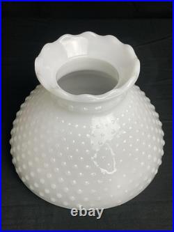 Antique Global Bubbled Milk Glass Shade Chandelier/Hurricane Lamp Shade Parts