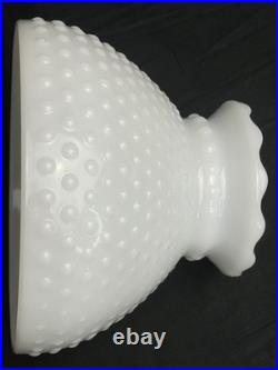 Antique Global Bubbled Milk Glass Shade Chandelier/Hurricane Lamp Shade Parts