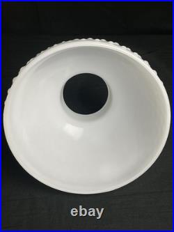 Antique Global Bubbled Milk Glass Shade Chandelier/Hurricane Lamp Shade Parts