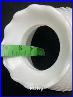 Antique Global Bubbled Milk Glass Shade Chandelier/Hurricane Lamp Shade Parts