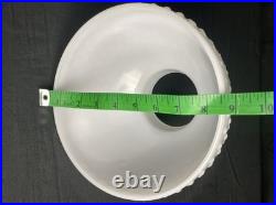 Antique Global Bubbled Milk Glass Shade Chandelier/Hurricane Lamp Shade Parts